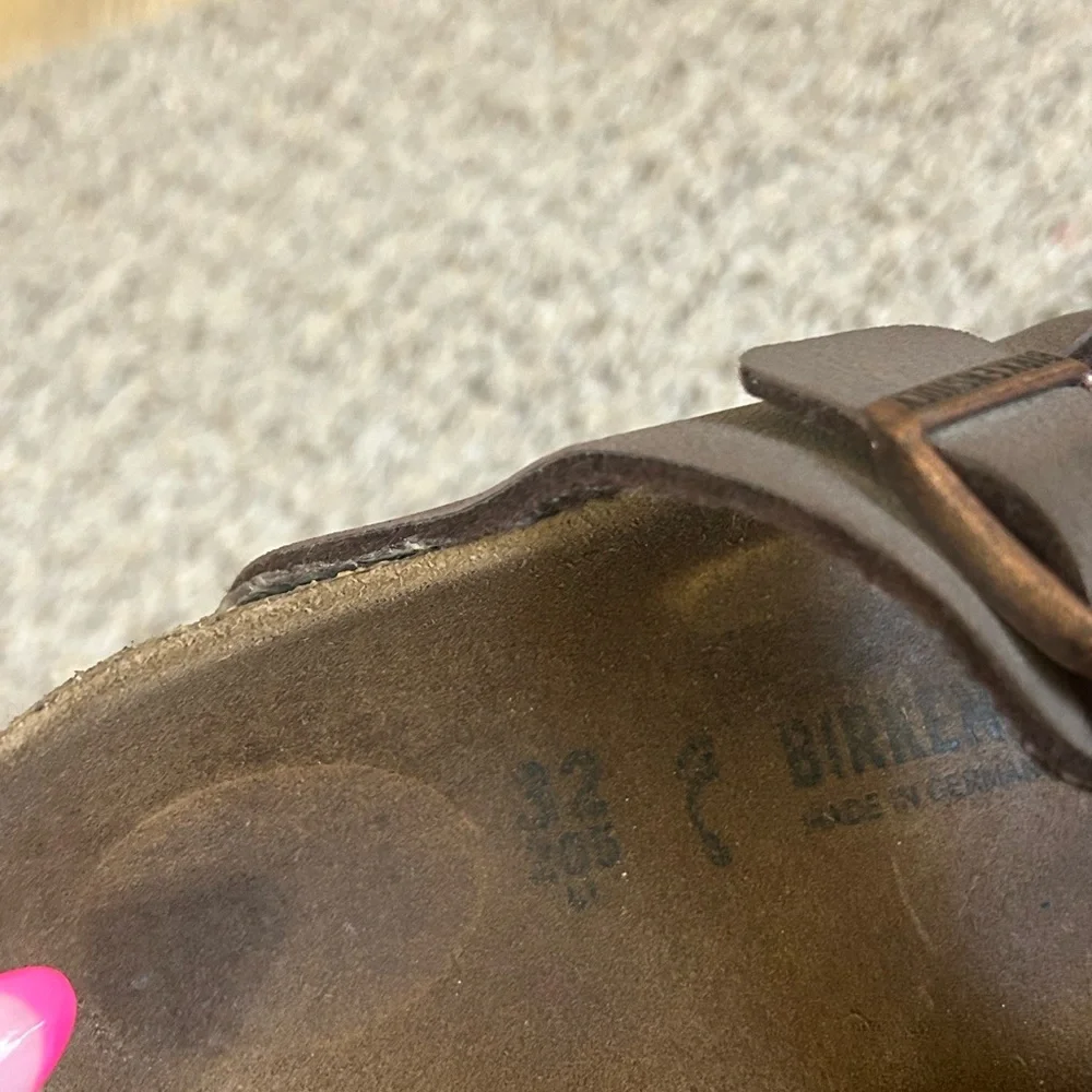 Birkenstock Arizona Sandals Mocha Unisex Little Kids Brown Size 32 1 Outdoor Run